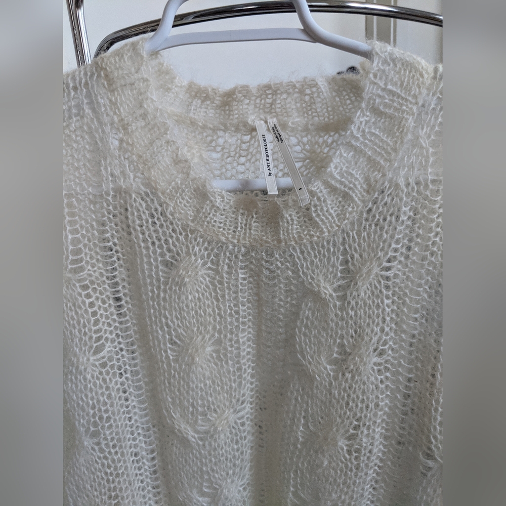 Anthropology Cream Women's Sweater - Picture 3 of 13